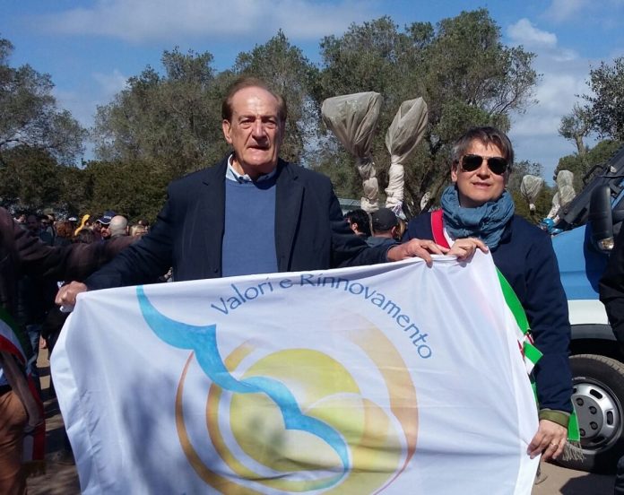 Il presidente Pankiewicz col sindaco Potì al cantiere di San Basilio