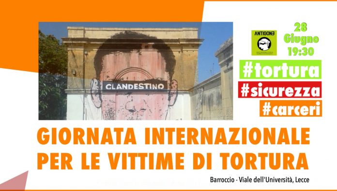 Giornata Internazionale per le Vittime di tortura Locandina 1