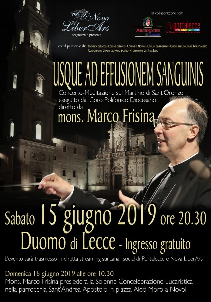 Locandina concerto Mons.Frisina