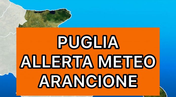Allerta meteo arancione: vento di burrasca e temporali sul Salento