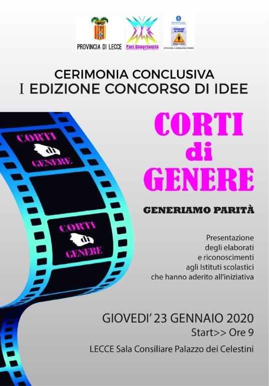 Corti di genere cerimonia locandina