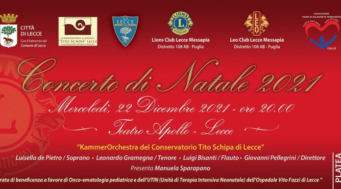 Concerto di Natale al Teatro Apollo, serata di beneficienza a favore di Onco-ematologia pediatrica e dell’UTIN del Fazzi