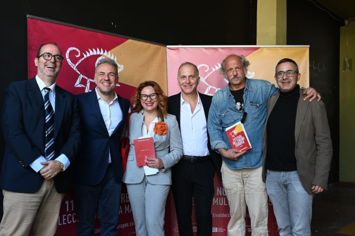 Da sinistra a destra Luca Bandirali, Paolo Foresio, Grazia Di Bari, Alberto L Monica, Luca Cirsola, Luigi La Monica