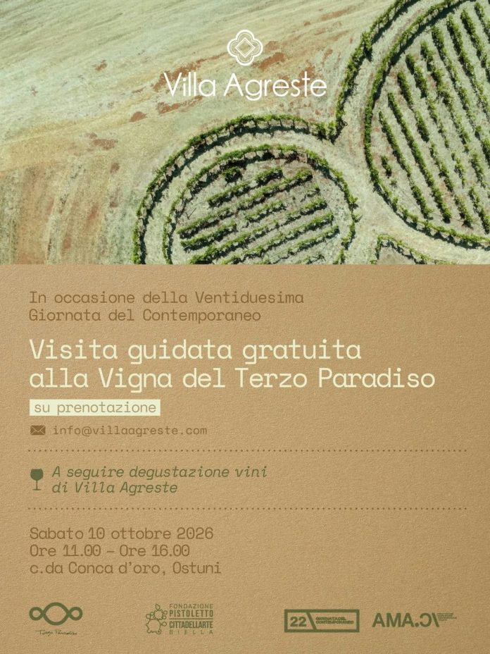 Locandina Giornata del Contemporaneo Villa Agreste