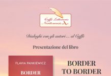 “Border to Border”, il romanzo di Flavia Pankiewicz, domenica 25 al Caffè Letterario di Nardò. Interverrà Salvatore Cosentino
